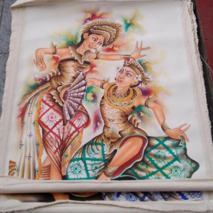 #####] lukisan kanvas penari bali 1