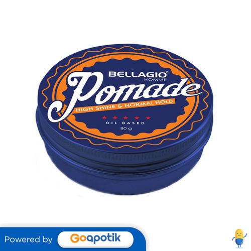 BELLAGIO HOMME POMADE OIL BASED HIGH SHINE & NORMAL HOLD 80 GRAM POT