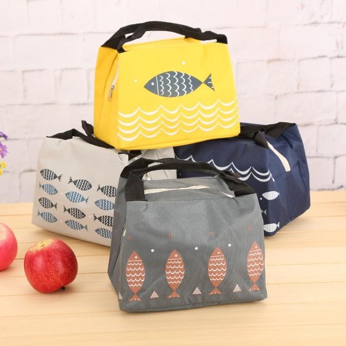 `````````] Tas Bekal Kecil ikan Fish Botol Kotak Makan Anak Lunch Box Makanan