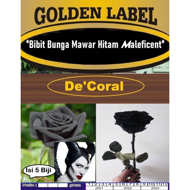 Bibit Mawar Hitam Maleficent|Benih Mawar Hitam Maleficent |Mawar Hitam