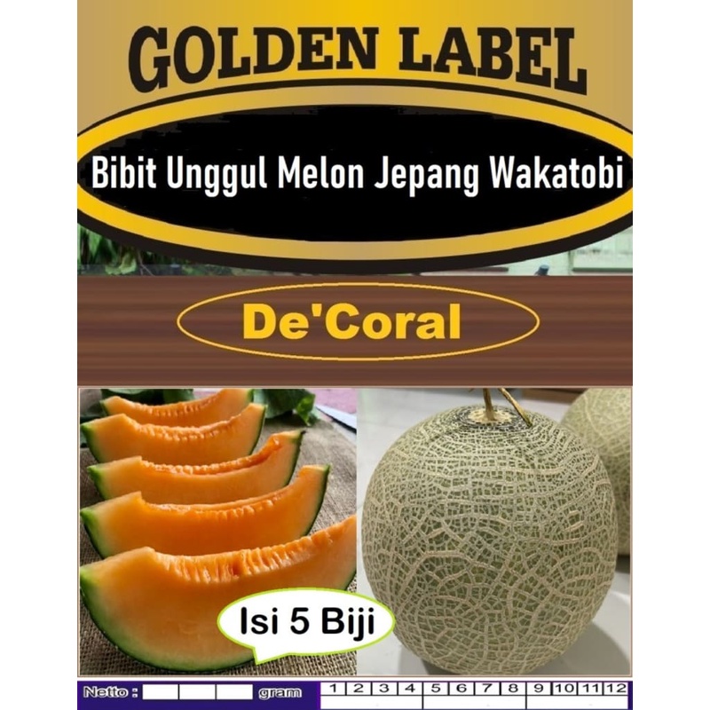 Bibit Unggul Melon Jepang Wakatobi | Biji Benih Melon Wakatobi