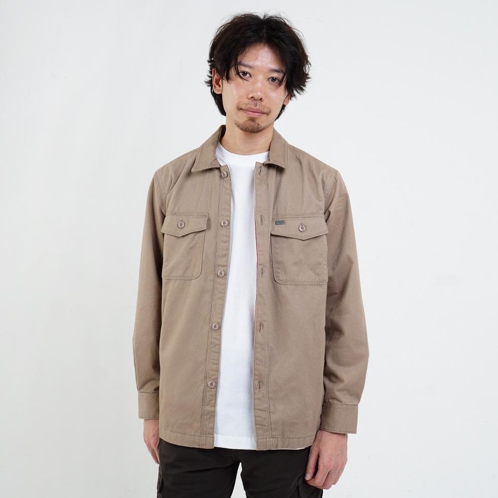 Kemeja Tactical Lapangan Pria Gunung Outdoor Kantor Pdl Wtac Jaket North C003 Dark Khaky