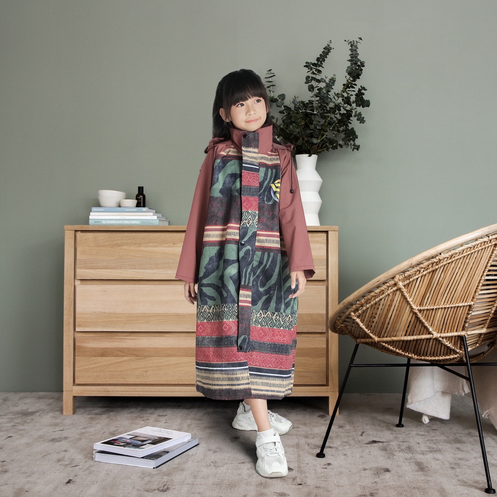 Jas Hujan Anak Twins19 Perempuan Laki Laki Motif Lucu - Raincoat Anak Terusan Twins19