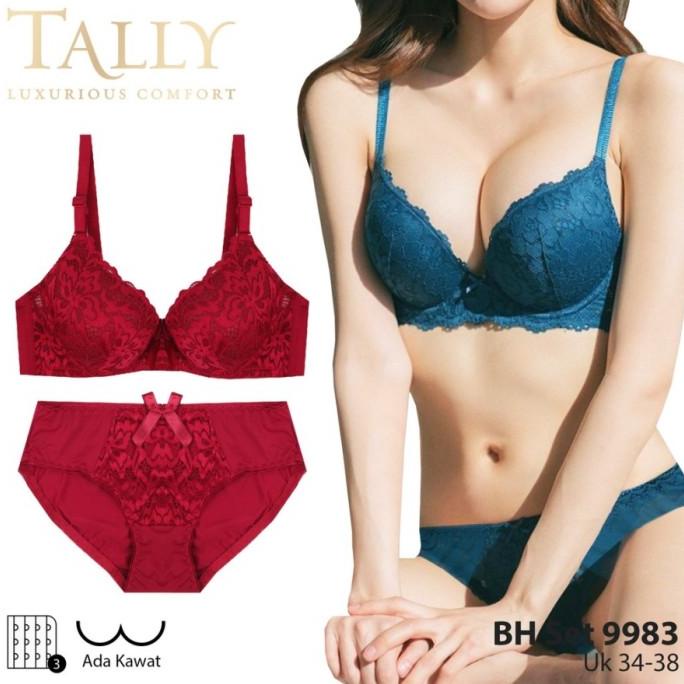 TALLY Bra Set 9983 cd Brokat Bra Kawat Busa Tipis Underwear