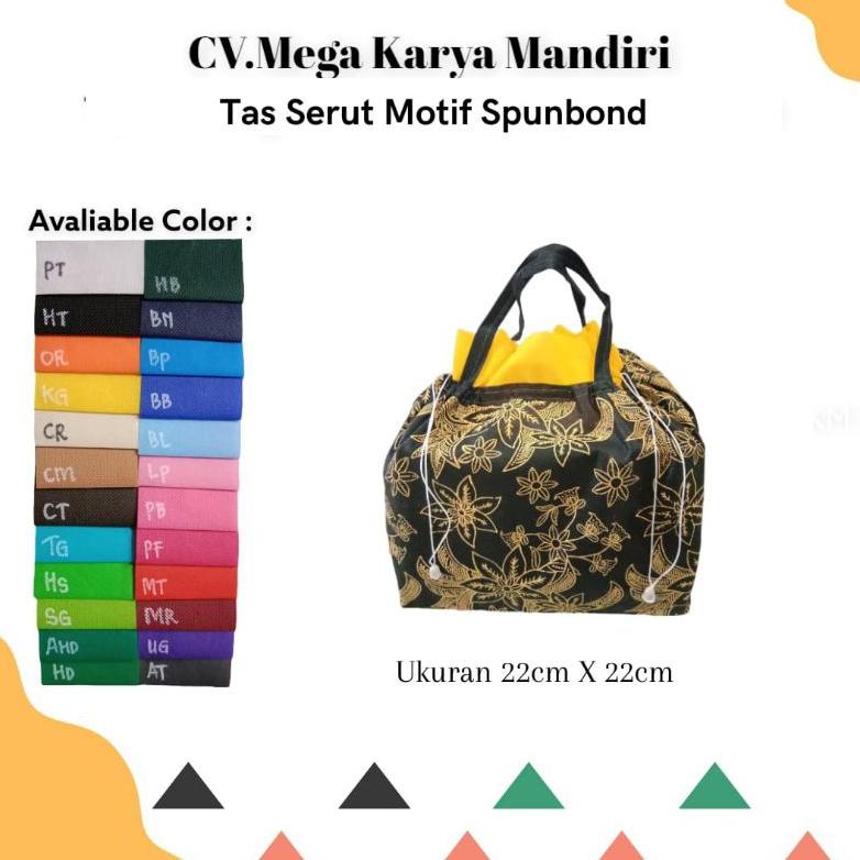 

Update - Goodiebag tas kain serut motif 22x22 isi 12pcs