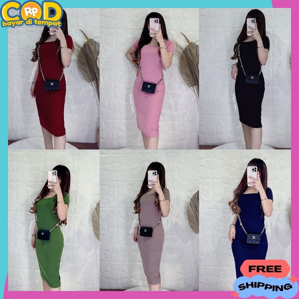 Kekinian Gaun Dress Wanita Terbaru Pendek Selutut Korean Dres Gaun Musim Panas Termurah Gaum Dreas K