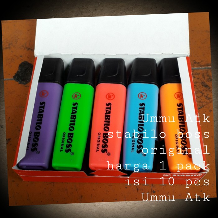 

stabilo boss harga untuk 1 pack isi 10 pcs original