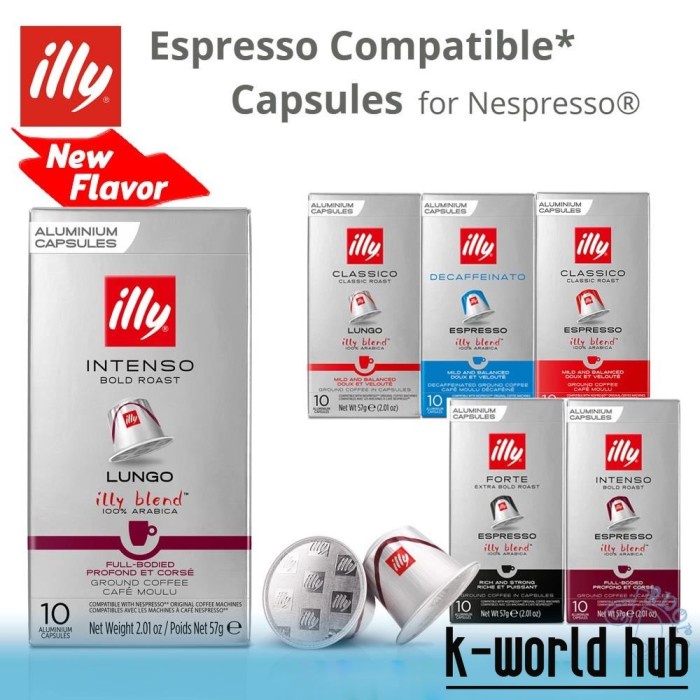 

Illy Nespresso Coffee Capsule - Kopi Kapsul - 1 Box Isi 10 Kapsul