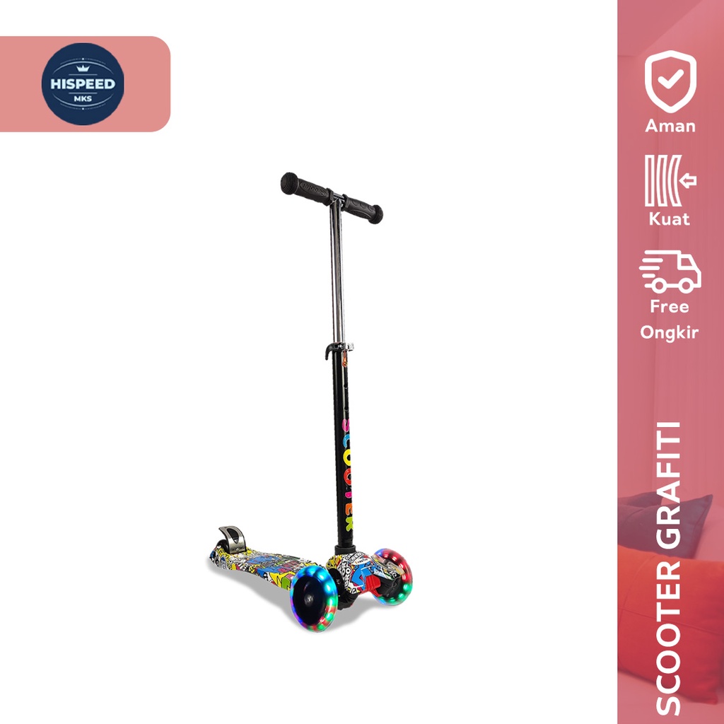 Scooter Anak Skuter Anak Scooter Grafiti Scooter Motif Otoped