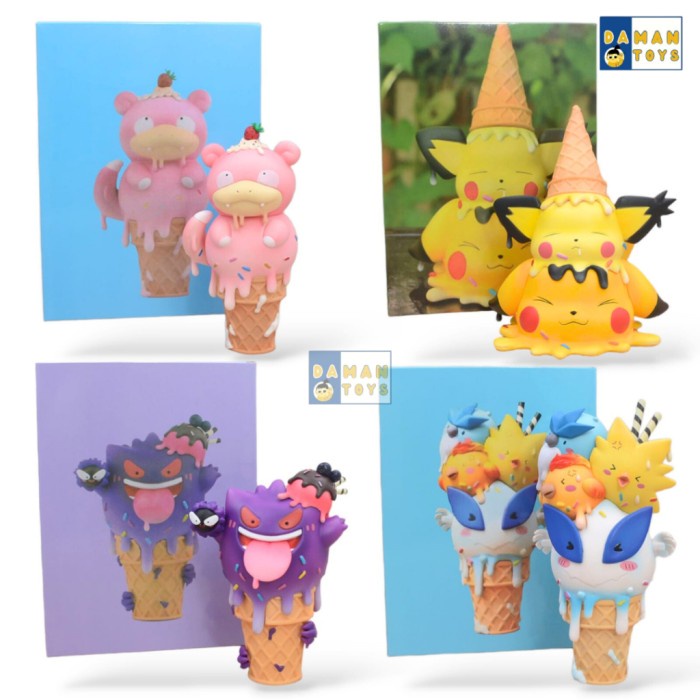 Figure Pokemon Deli Melted Ice Cream Pikachu Gengar Lugia Articuno Ready