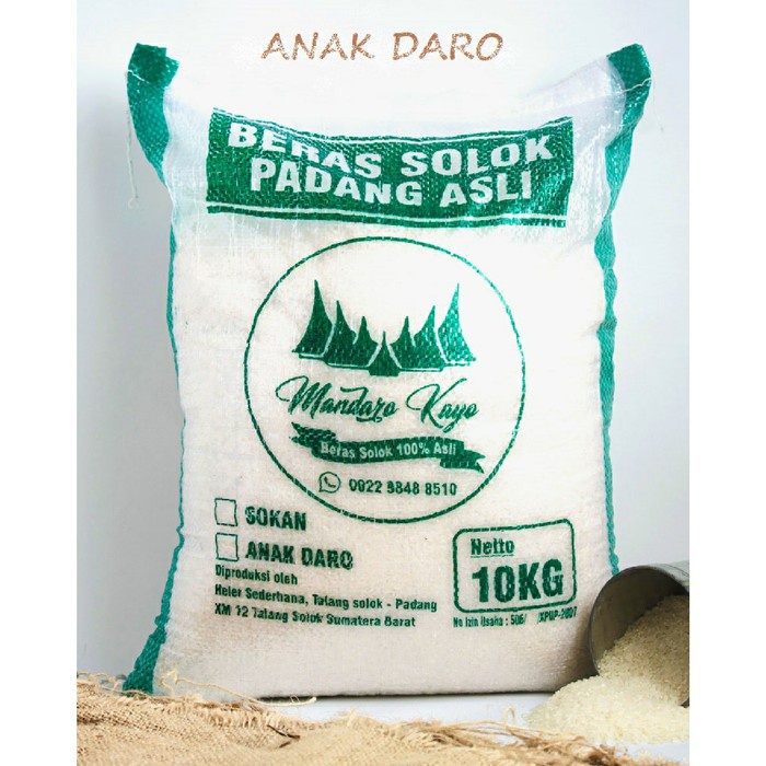 

Beras Solok Padang - Anak Daro 10kg