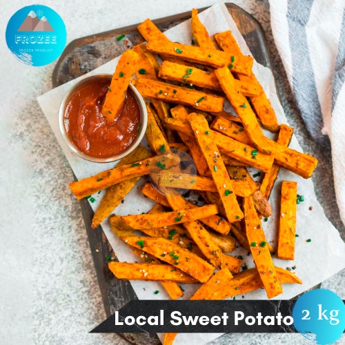 

Local Sweet Potato Fries 2Kg Kentang Ubi Goreng Frozee Frozen Beku