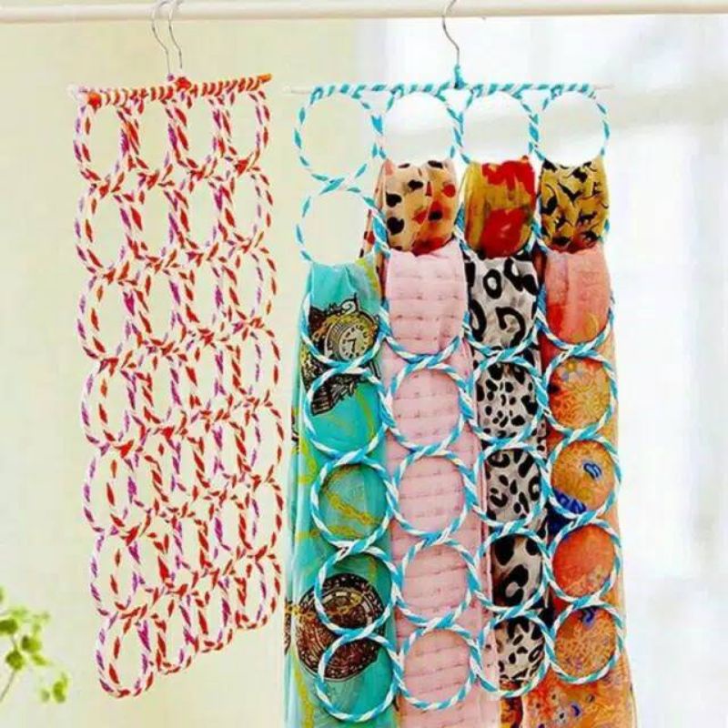 Gantungan jilbab 28 ring Gantungan jilbab Hanger Kerudung Gantungan jilbab serbaguna