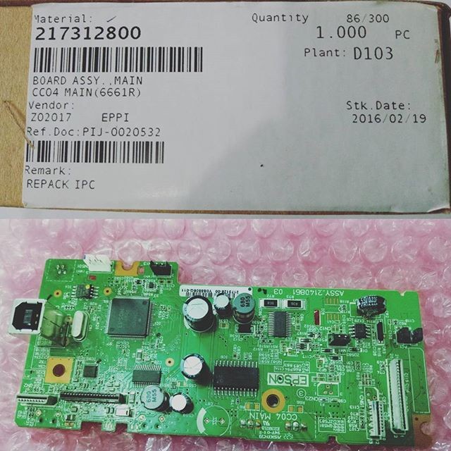 MAINBOARD EPSON L360 ORIGINAL, LOGIC BOARD PRINTER L360 EPSON