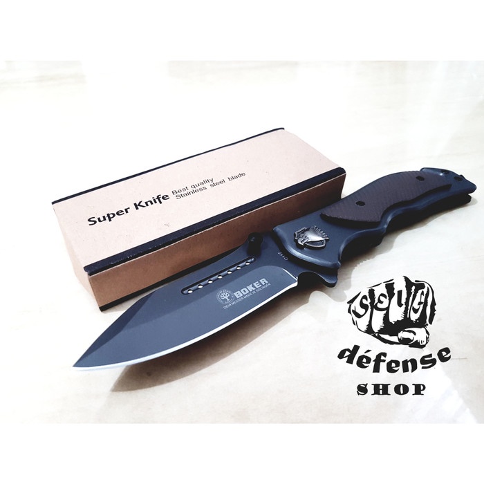 Pisau Lipat Survival/Boker Made In Solingen German -Self Defense Shop-