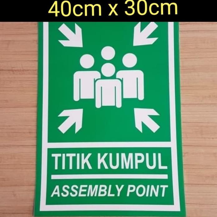 

Termurah Stiker Titik Kumpul Assembly Rambu K3 40X30Cm Harga Spesial