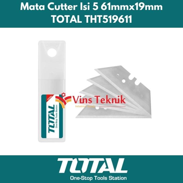 

Mata Cutter 10pcs Blades Set 61mmx19mm TOTAL THT519611