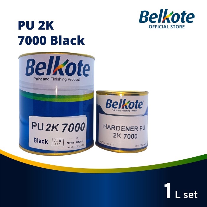 Promo Cat Mobil Belkote Pu 2K 7000 (Hitam, 1L Set) Duco Motor