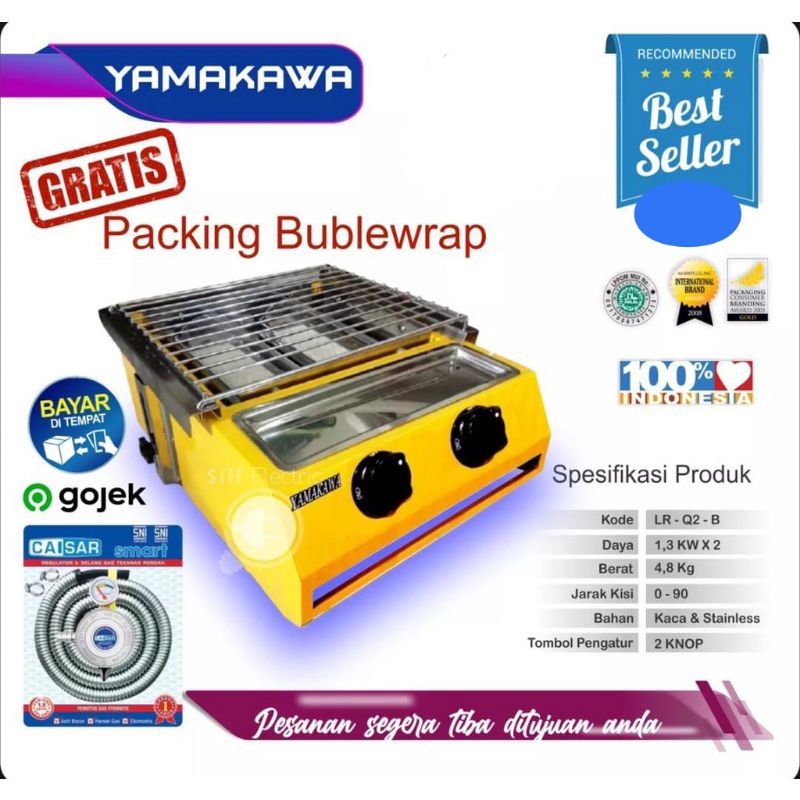 Ter - Kompor Panggangan Sosis 2 Tungku Yamakawa/Td