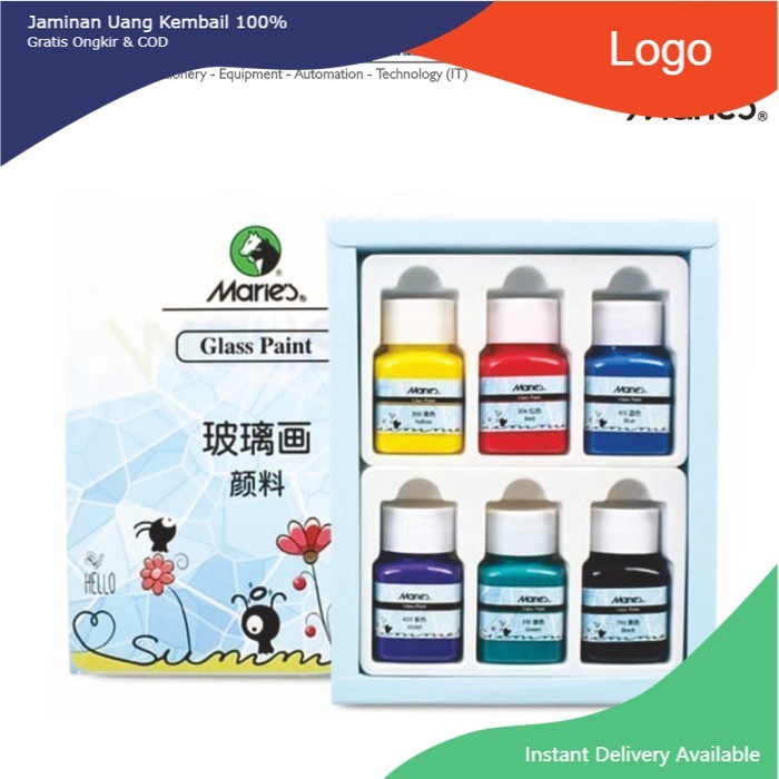 

Glass Paint Colour Maries type - A7006 (isi 6 warna)