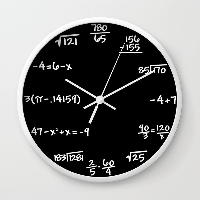 Rumus Matematika Matematika Jam Memecahkan Waktu Jam Dinding