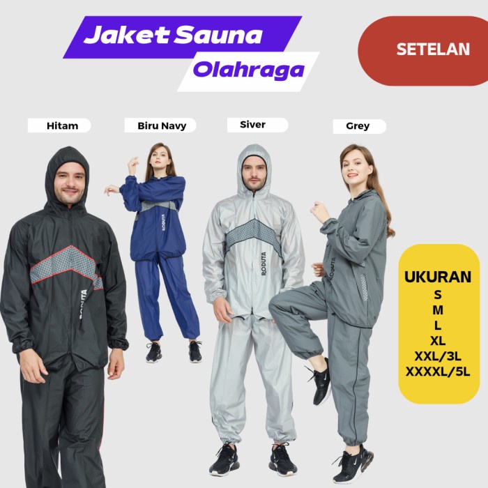 Jaket Sauna Setelan Olahraga Roduta Jogging