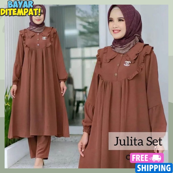 One Outfit Kece Bsju Clna Premium Sweater Tebal Setelan Baju Terbaru 2023 Stln Pakean Perempuan Dewa