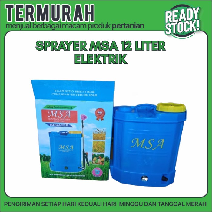 ✨Baru Pompa Msa-12 Liter Elektrik Pompa Sprayer Msa-16 Liter Elektrik Terbatas