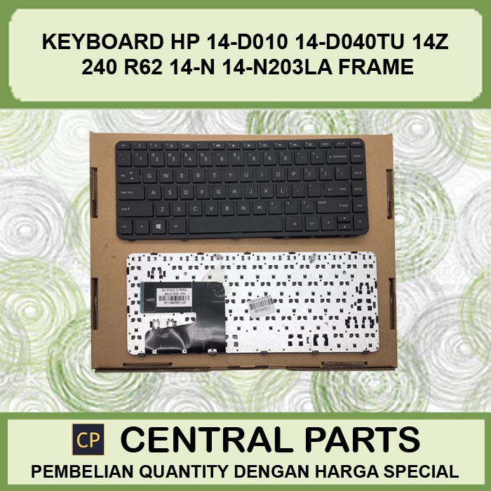 Keyboard Laptop HP 14-D010 14-D040TU 14z  240 R62 14-N 14-N000 14-N200 14-N203LA Frame