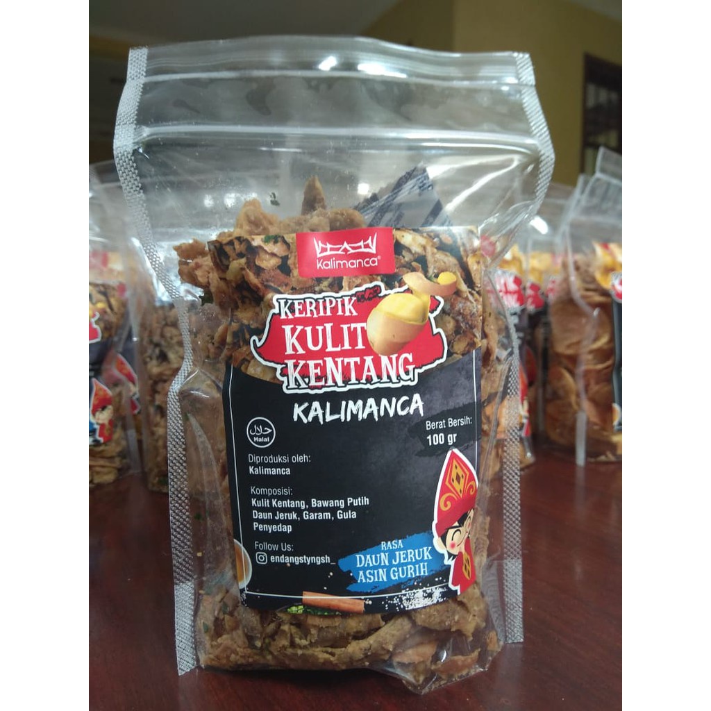 

Kripik Kulit Kentang 100% halal Non COD
