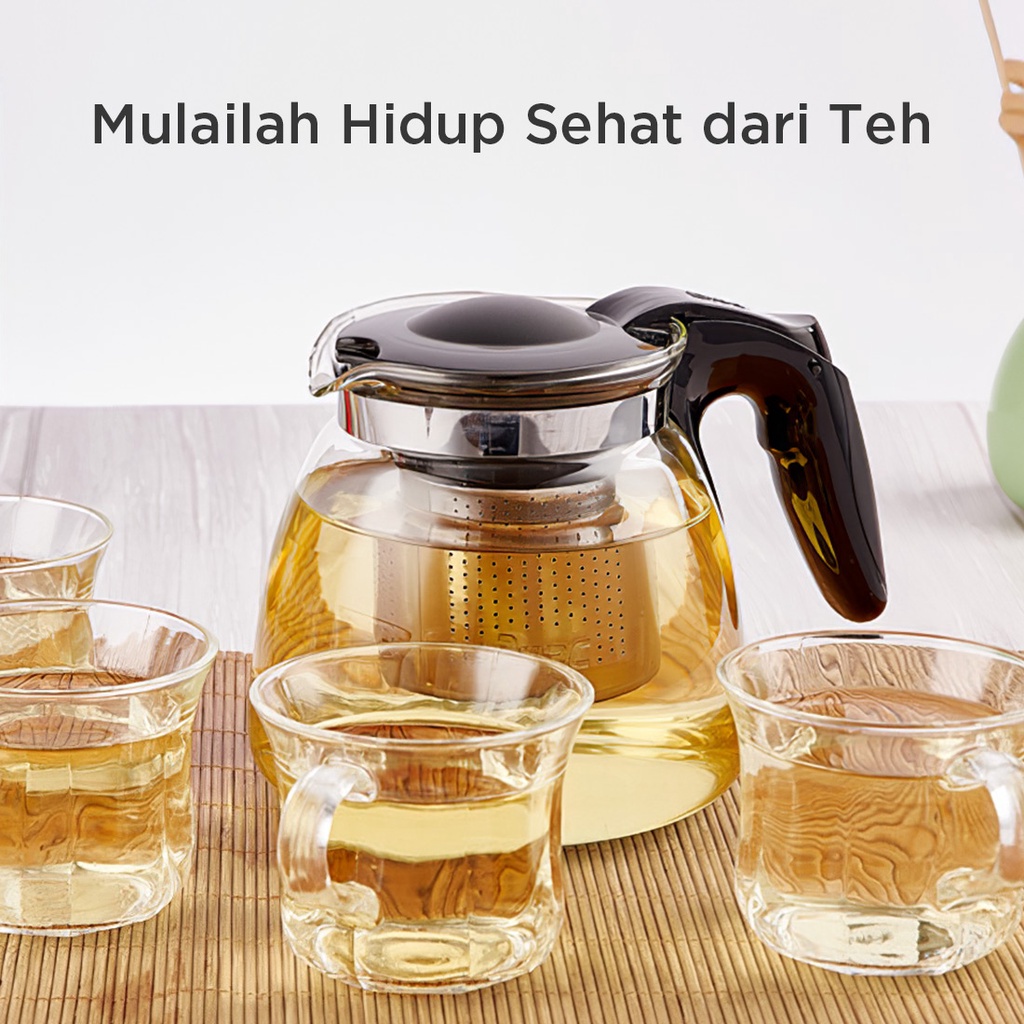 Set Teko Dan Gelas Plastik Cangkir Keramik Air Viral Tko Kimglass Poci Drink 12 Lucu Korea Kado Pern