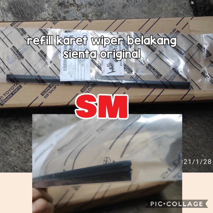 sepasang karet wiper original toyota sienta rubber wiper sienta fikafika8187