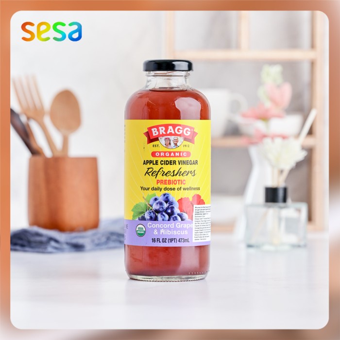 

Terlaris Bragg - Organic ACV Refreshers Concord Grape & Hibiscus 473 ml SALE