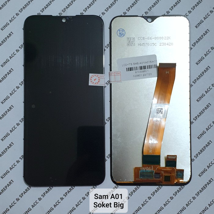 Lcd Touchscreen Samsung Galaxy A01 A015 A015F Soket Big Original