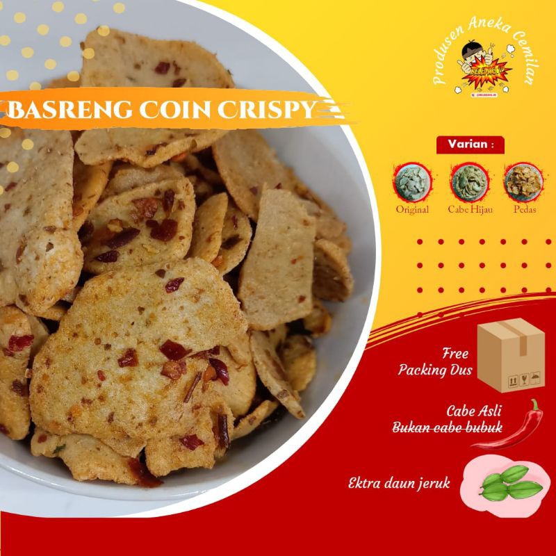 

Beledagid Basreng Coin 1Kg Bisa X 2 Varian Gratis 1 Pcs Celan Random