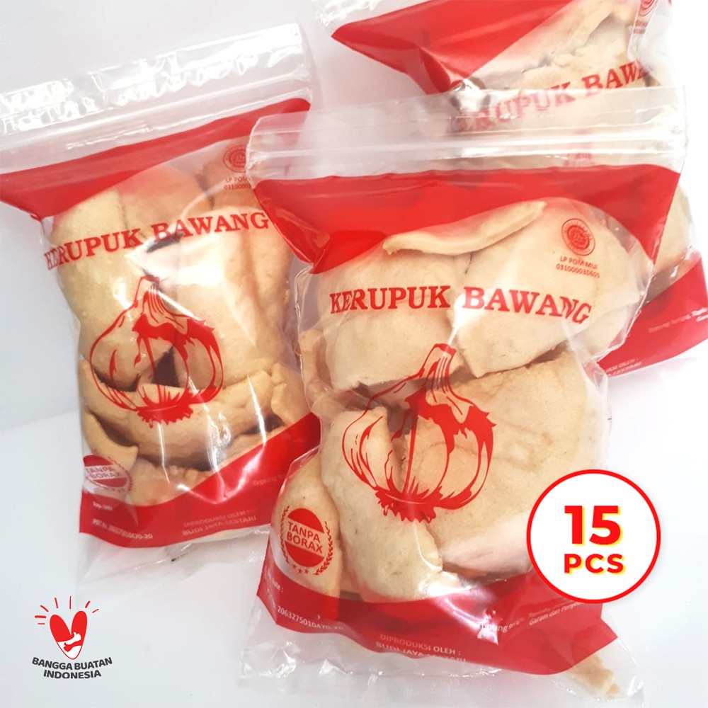 

Kerupuk Bawang Nidia 25 Gram - 15 Pcs