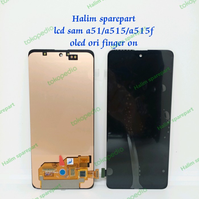 LCD TOUCHSCREEN SAMSUNG GALAXY A51 A515 A515F OLED ORIGINAL FINGER ON