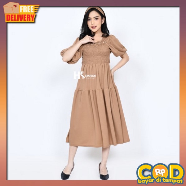 Gahun Ghaun Gaun Midi Murah Terbaru Drass Wsnita Dewasa Dris Cewek Terusan Wanita Elegant Premium Qu