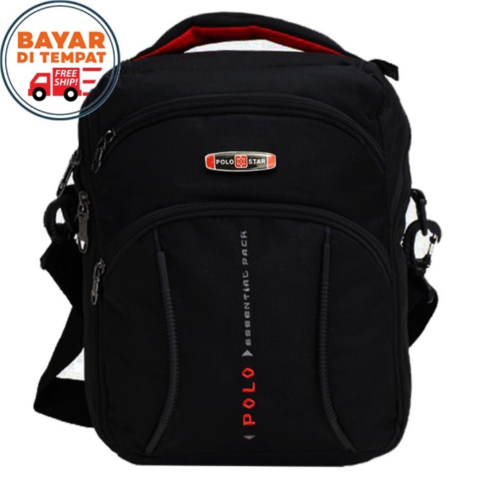 tas selempang Tas Selempang Pria POLO Slingbag 39120 Size 12 inch Notebook Original(H0N3) tas selemp