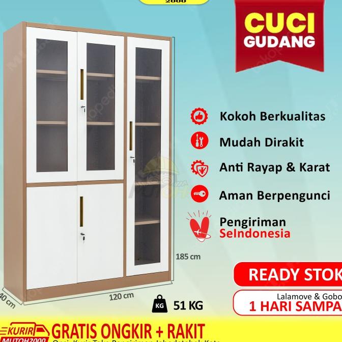 

Lemari Arsip Lemari Besi Filling Cabinet - Kombinasi 3 Pintu Original