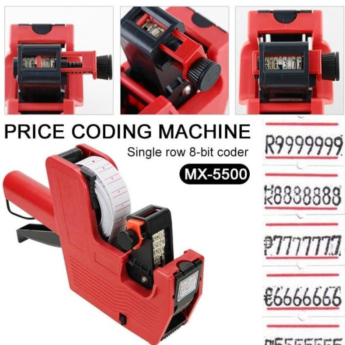 

AKASHMARKET !!! Mesin Label Harga Alat Tembak1 Baris-8digit MX-5500M - TERLARIS !