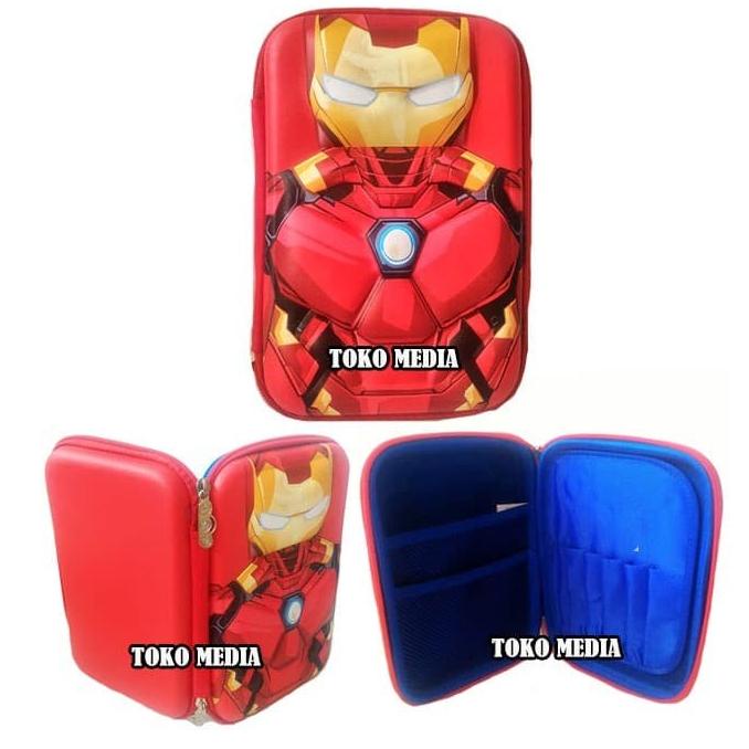 

Big Sale Kotak / Tempat Pensil Organizer Karakter Ala Smiggle Iron Man Limited Edition