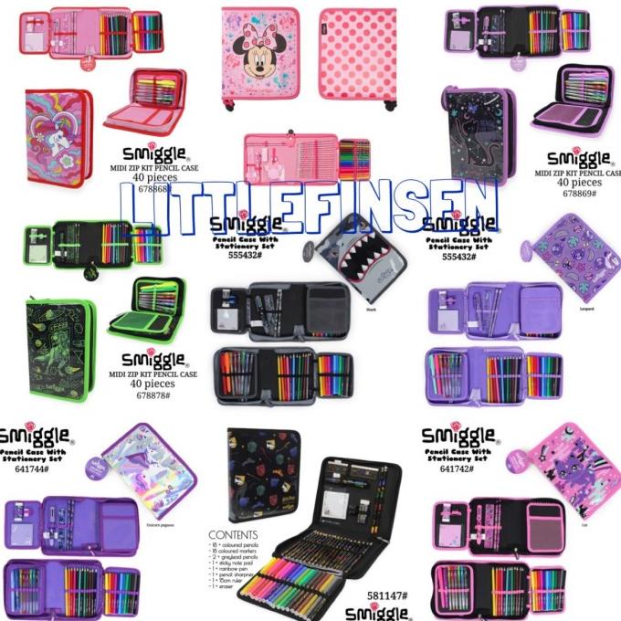 

Smiggle Midi Zip Kit/Pencil Case Smiggle/Smiggle Shark Budz Stok Terbatas