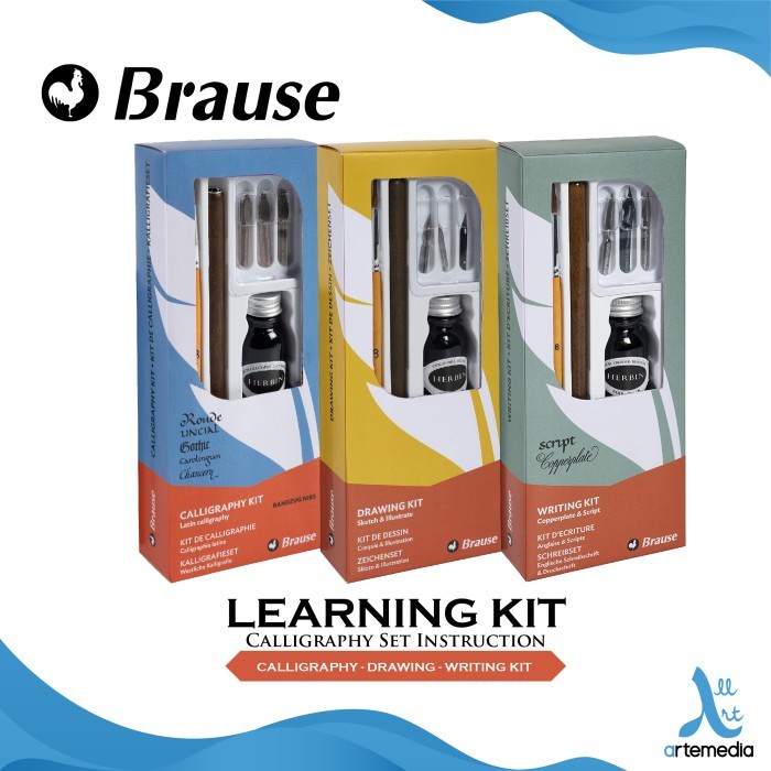 

Gaya Pena Kaligrafi Brause Learning Kit Calligraphy Set Instruction