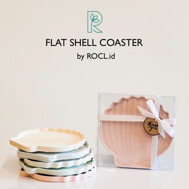 FLAT - SHELL COASTER / TATAKAN KERANG / TATAKAN AESTHETIC