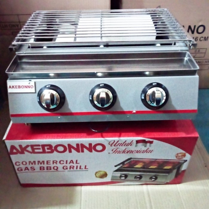 ✨New Ori Panggang Alat Panggangan 3 Tungku Akebono Commercial Gas Bbq Grill Limited
