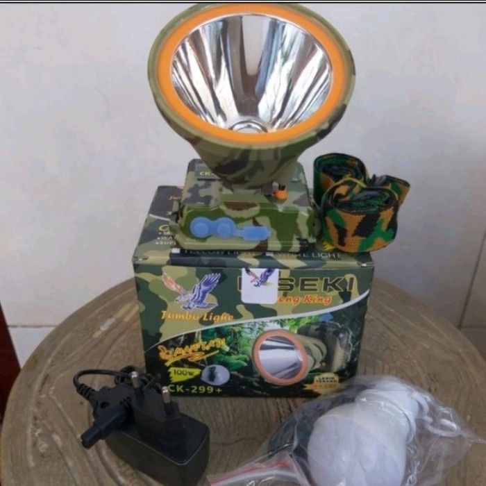 {NezShop} Senter Kepala Kiseki 100 tt Type CK 299 Bonus bohlam Body Army - 100 tt CK 299 Limited