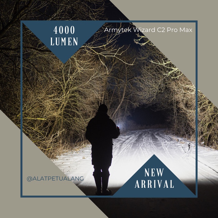 {NezShop} Armytek Wizard C2 Pro MAX cool white 4000 Lumen Diskon