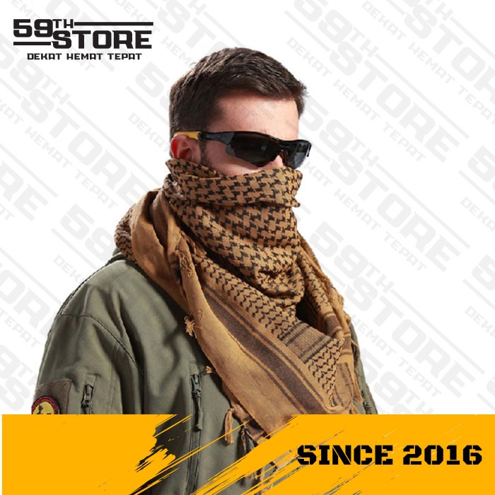 Sorban Shemagh Tactical Sorban Tactical Keyfiyah Syal Scarf Tactical - Dark Green(S3N2) Sorban Arab 