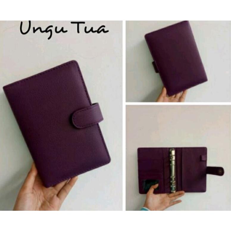 

Update! BINDER POLOS A6 (6RING) 19 WARNA binder dompet keuangan ..